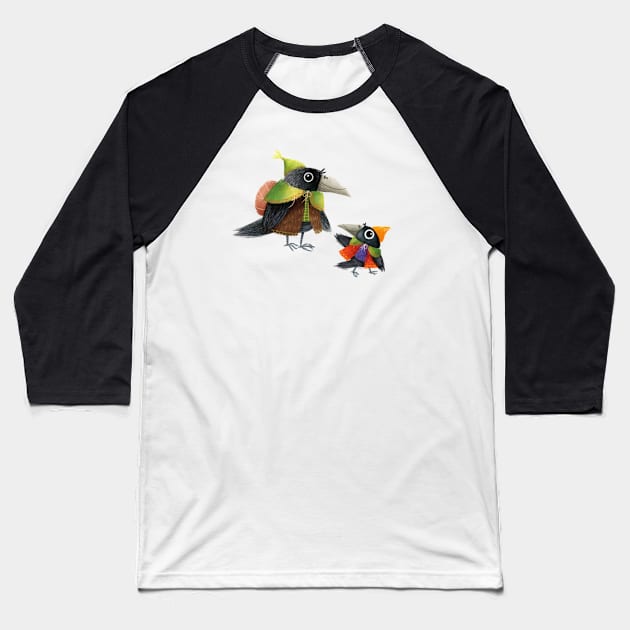 Crows Baseball T-Shirt by Geeksarecool